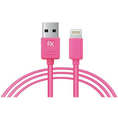 Fx Powabud Usb Data Cable For Iphone 6/6-Plus/5G/5S/5C Pink from B&Q