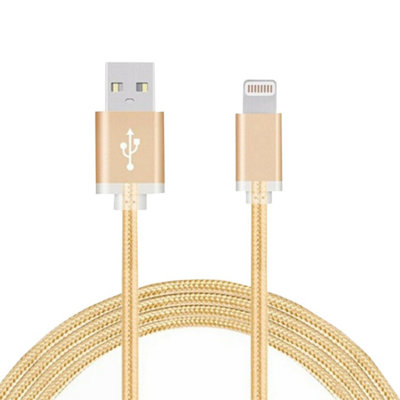 Fx Powabud Nylon Braided Usb Data Cable For PhoneGold from B&Q