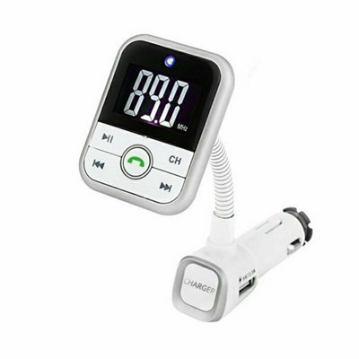 Aquarius Bluetooth Fm Transmitter Mp3 Car Kit Hands Free - Silver - Image 5