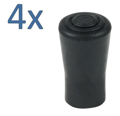 4X 12mm (1/2") Hiking Trekking Rubber Ferrules Ends Tips For Nordic Leki Etc from B&Q