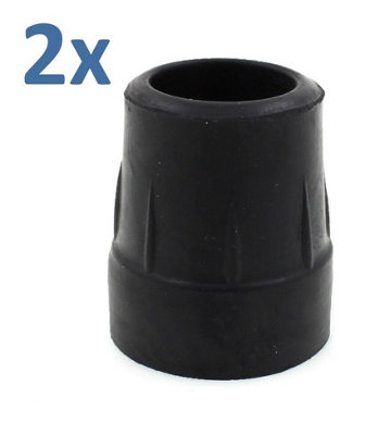 Zimmer Walking Frame Rubber Ferrules Tips Feet 25mm (1") Heavy Duty2-Pack from B&Q