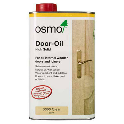 Osmo Door Oil Clear Satin 3060 1Ltr from B&Q