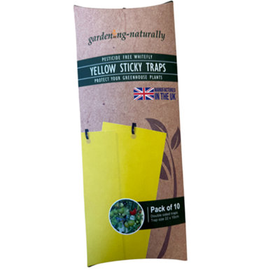 Gardening Naturally Yellow Sticky TrapsPack Of 10 from B&Q