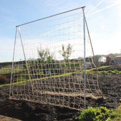 Pea and Bean Frame Support with Jute Netting 2m Long - Image 3