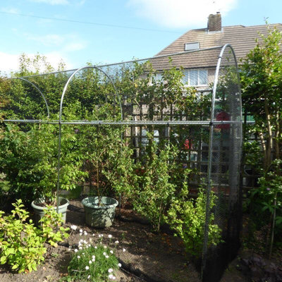 Gardening Naturally Domed Fruit And Vegetable Cage With Aluminium Frame And Netting Options