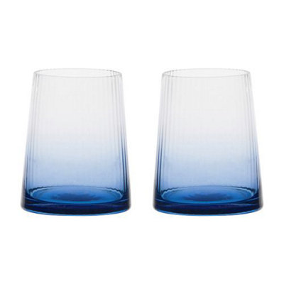 Anton Studios Empire Set Of 2 Dof Tumblers Blue