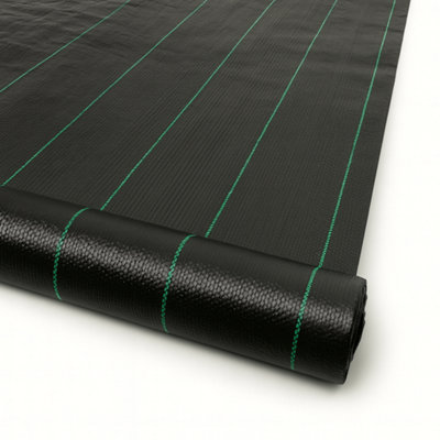 Yuzet 1M X 100M 100G Weed Control Ground Cover Garden Membrane Landscape Fabric from B&Q