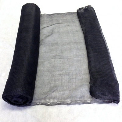 2M X 50M Yuzet Black Debris Scaffold Netting/windbreak Shade Crop Protection from B&Q
