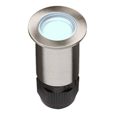 Generic Knightsbridge 4Ipb High Powered Led Stainless Steel Decking LightBlueIp67Lv4X0.5 W from B&Q