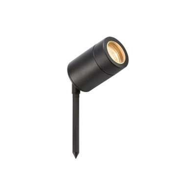 Luminosa Lighting Luminosa Spike Light Black230V Ip65 Gu10 from B&Q