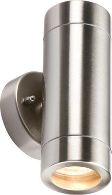 Knightsbridge Wall2L 230V Ip65 Lightweight Stainless Steel Up & Down Light Gu10 35W from B&Q