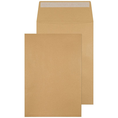Q-Connect Envelope Gusset 324X229X25mm Peel And Seal 120Gsm Manilla (Pack Of 100) from B&Q