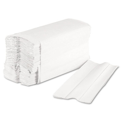2400 Centre Folded Paper Hand Towel Sheets 220 X 300 mm 2 Ply White C-Fold from B&Q