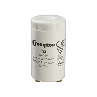 Crompton Lamps Fluorescent Starter 4W22W 130V/240V from B&Q
