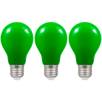 Crompton Lamps Led Gls 1.5W E27 Ip65 Green (3 Pack) from B&Q