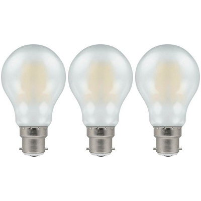 Crompton Lamps Led Gls 5W B22 Dimmable Filament Pearl Warm White (40W Eqv) (3 Pack) from B&Q