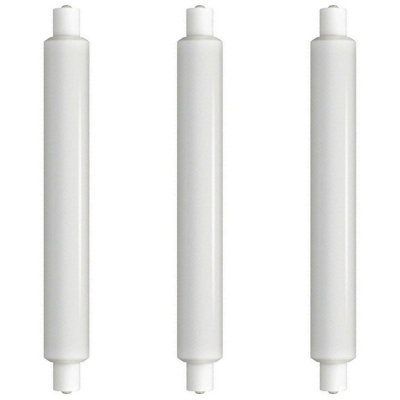 Crompton Lamps Led Double Ended Tubular 3.5W Scc-S15 Cool White Opal (30W Eqv) (3 Pack) from B&Q