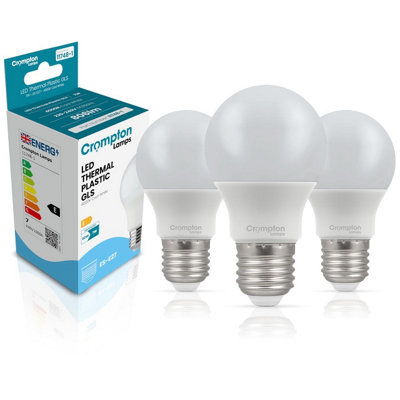 B&Q -  Gls Led E27 Bulb7W60W EqvCool White 4000K15,000-HrsBulbs For Lamps3-Pack