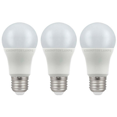 Crompton Lamps Led Gls 11W E27 Cool White Opal (75W Eqv) (3 Pack) from B&Q