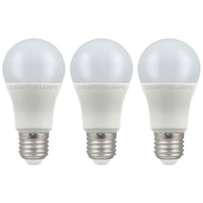 Crompton Lamps Led Gls 11W E27 Dimmable Daylight Opal (75W Eqv) (3 Pack) from B&Q