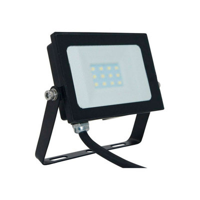 Phoebe Led Floodlight 10W Atlas-Mini Cool White Black Ip65 from B&Q