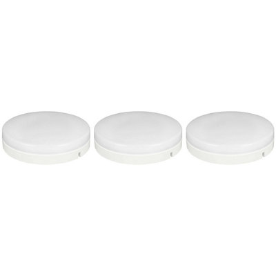 B&Q -  Led Gx53 5W Warm White Opal (3 Pack)