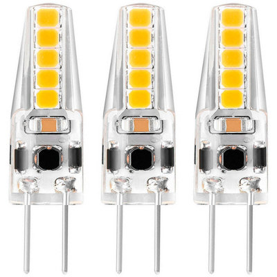 Crompton Lamps Led G4 Capsule 2W 12V Ac/dc Cool White Clear (10W Eqv) (3 Pack) from B&Q