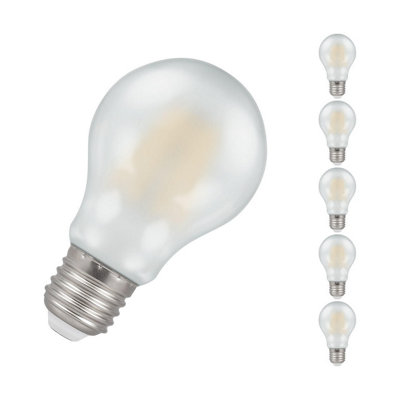 Crompton Lamps Led Gls 7.5W E27 Dimmable Filament (5 Pack) Pearl Cool White (60W Eqv) from B&Q