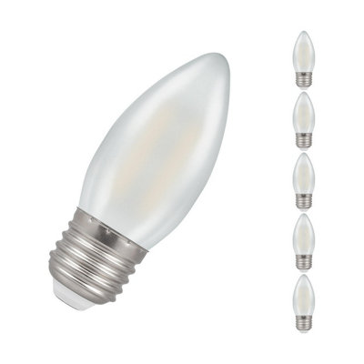 Crompton Lamps Led Candle 2.2W E27 Filament (5 Pack) Pearl Warm White (25W Eqv) from B&Q