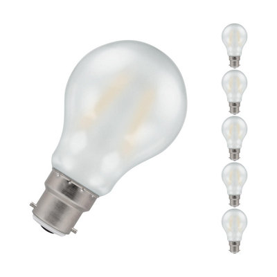 Crompton Lamps Led Gls 4.2W B22 Filament (5 Pack) Pearl Warm White (40W Eqv) from B&Q