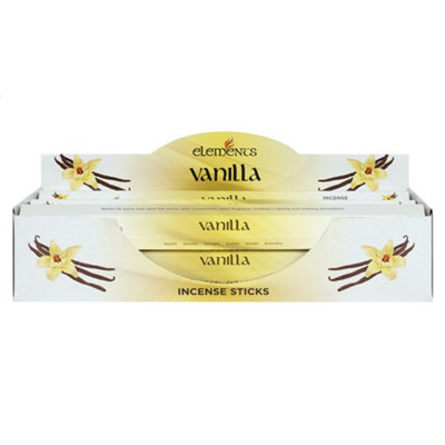 Something Different Set Of 6 Packets Of Elements Vanilla Incense Sticks