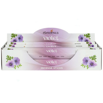 Something Different Set Of 6 Packets Of Elements Violet Incense Sticks from B&Q