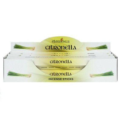 Something Different Set Of 6 Packets Of Elements Citronella Incense Sticks from B&Q