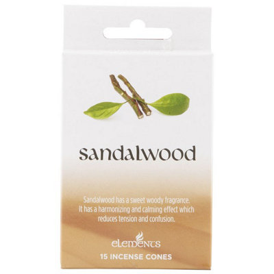 Something Different Set Of 12 Packets Of Elements Sandalwood Incense Cones from B&Q