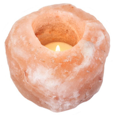 Something Different Single Salt Crystal Candle Holder