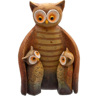 Something Different Owl Family Figurine Set For Display from B&Q