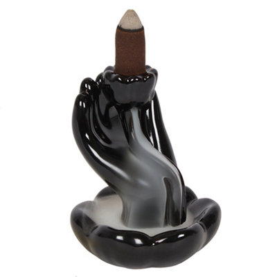 Something Different Hand & Lotus Flower Backflow Incense Burner from B&Q