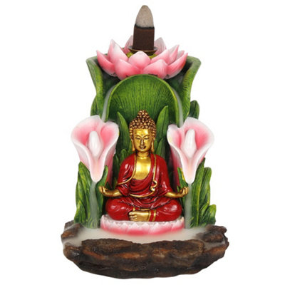 Something Different Colourful Buddha Backflow Incense Burner from B&Q