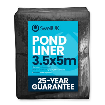 Swell 3.5X5M 25 Year Guarantee Pond Liner For Garden, Fish And Koi Ponds
