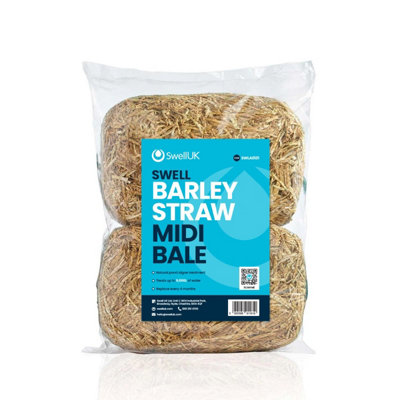 Swell Barley Straw Bales Midi 1 PackNatural Pond Algae & Blanketweed Preventer from B&Q