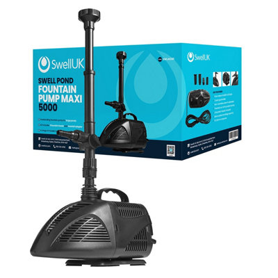 Swell Fountain Pump 5000LphMaxi Pond Pump For Garden Fish Pond from B&Q