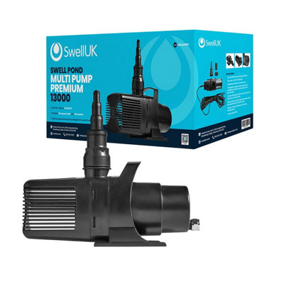 Swell Multi Pond Pump 13000 LphPremium PumpSumersibleEnergy Efficient And Solids Handling from B&Q