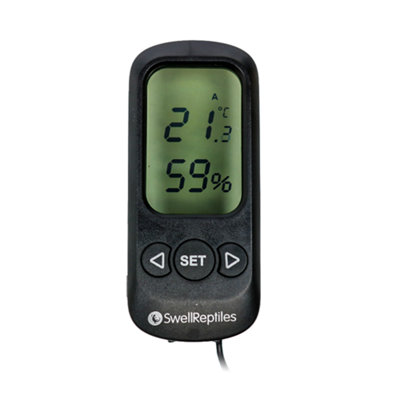 Swell Reptiles Digital Thermometer Hygrometer With Alarm