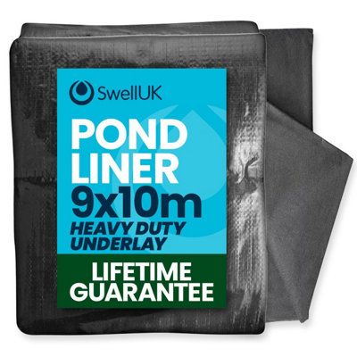 Swell Pond Liner 9X10M With Heavy Duty UnderlayLifetime Guarantee For GardenFish & Koi Ponds from B&Q