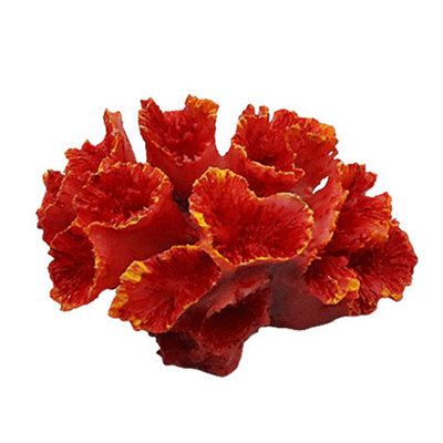 Swell Artificial Orange Coral For Aquariums from B&Q