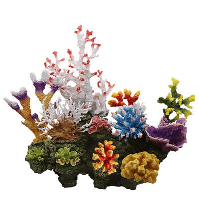 Swell Artificial Large Coral Reef Set For Aquarium Decor from B&Q