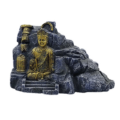 Swell Mountain Buddha Statue For Aquarium Decor from B&Q