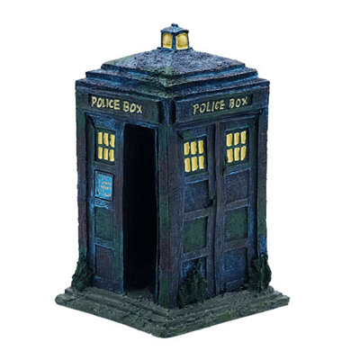 Swell Aquarium Decoration Police BoxFish Tank Accessory11 X 10.5 X 17.5CmFish Safe Resin from B&Q