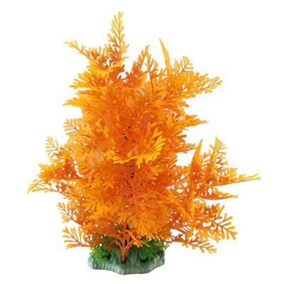 Swell Orange Fern Artificial Plant from B&Q