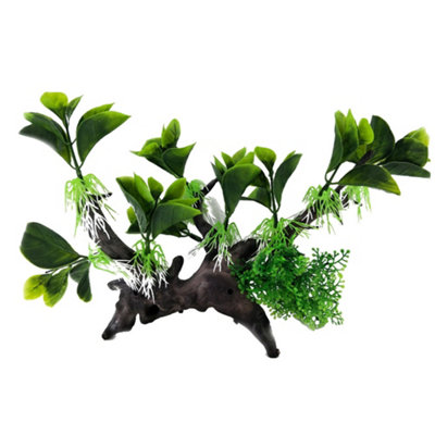 Swell Green Banyan Leaves On Dead Wood Artificial Plant from B&Q